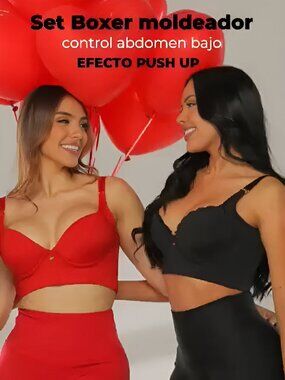 Colombian Fajas Stagmi Complete Black Shaper Set 38D Push Up Bra & 3X Panties!